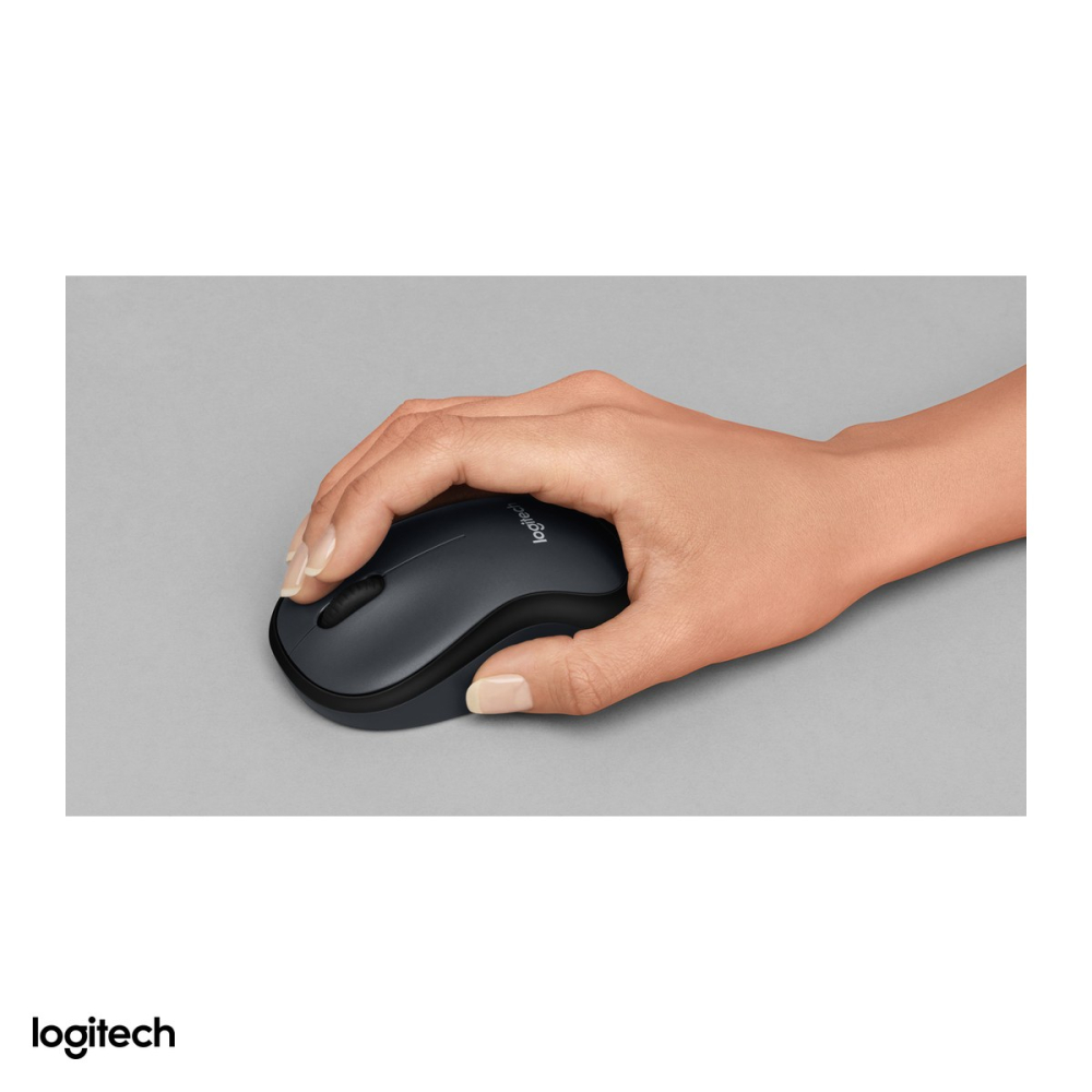 Mouse wireless Logitech M220 Silent, clicuri silentioase, receptor nano USB 2.4 GHz, senzor optic 1000 DPI, 3 butoane, ambidextru, 1 baterie AA, gri inchis, 910-004878 [5]