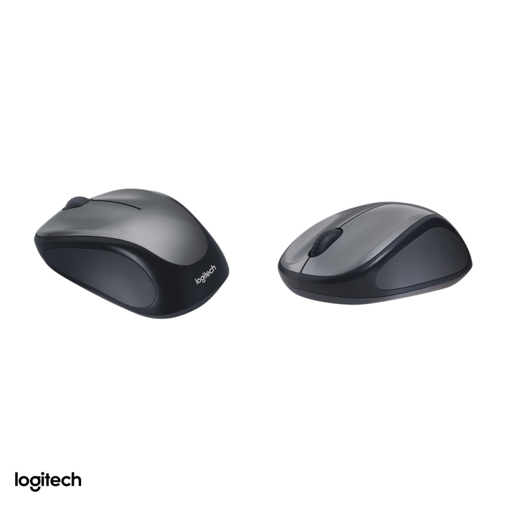 Mouse wireless Logitech M235, receptor USB nano 2.4 GHz, senzor optic 1000 DPI, 3 butoane, raza de lucru 10 m, 1 baterie AA, ambidextru, gri, 910-002201 [4]