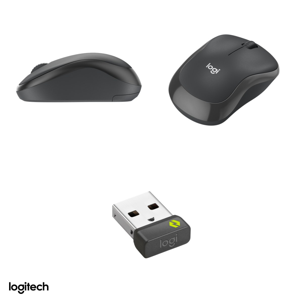 Mouse wireless Logitech M240 for Business, receptor Logi Bolt USB-A si Bluetooth, clicuri silentioase, 400-4000 DPI, 3 butoane, 1 baterie AA, grafit, 910-007182 [4]