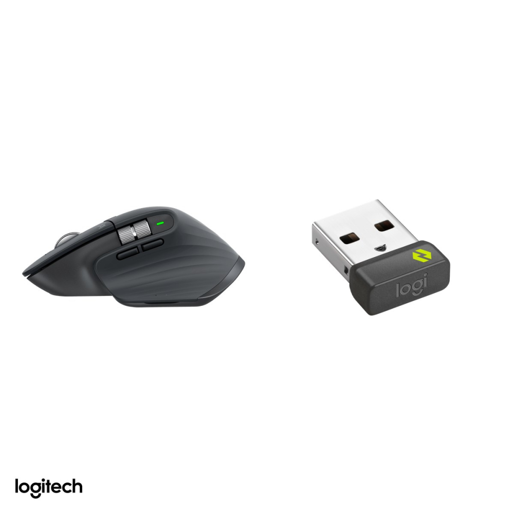 Mouse wireless Logitech MX Master 3S for Business, receptor Logi Bolt si Bluetooth, senzor Darkfield 200-8000 DPI, rotita MagSpeed, clicuri silentioase, 7 butoane, grafit, 910-006582 [5]