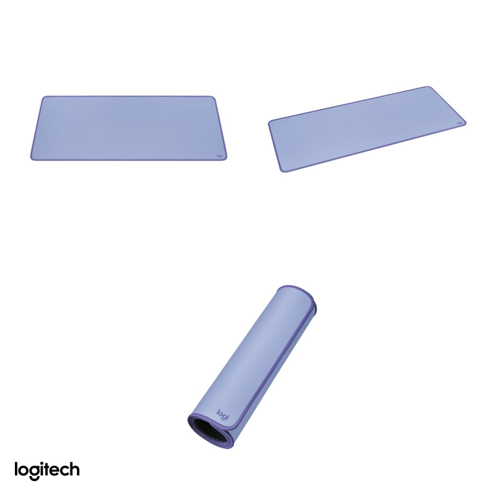 Mousepad de birou Logitech Desk Mat Studio Series, 700 x 300 x 2 mm, strat anti-varsare, baza antiderapanta din cauciuc natural, lila, 956-000149 [4]