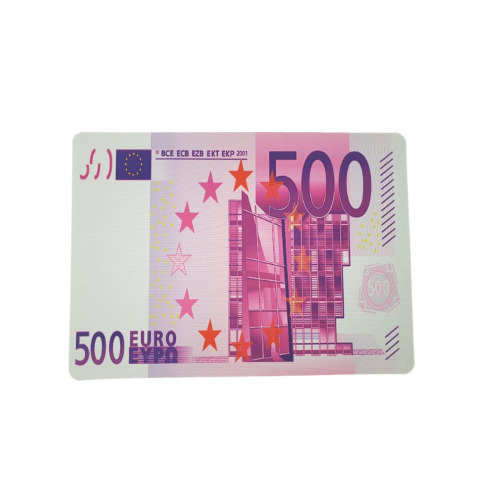 Mousepad din material textil cauciucat,275x200x2mm, design 500 Euro [3]