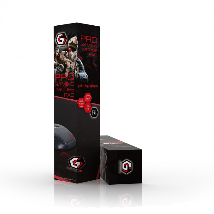 Mousepad gaming Gembird GameproXL, Negru/Rosu [3]
