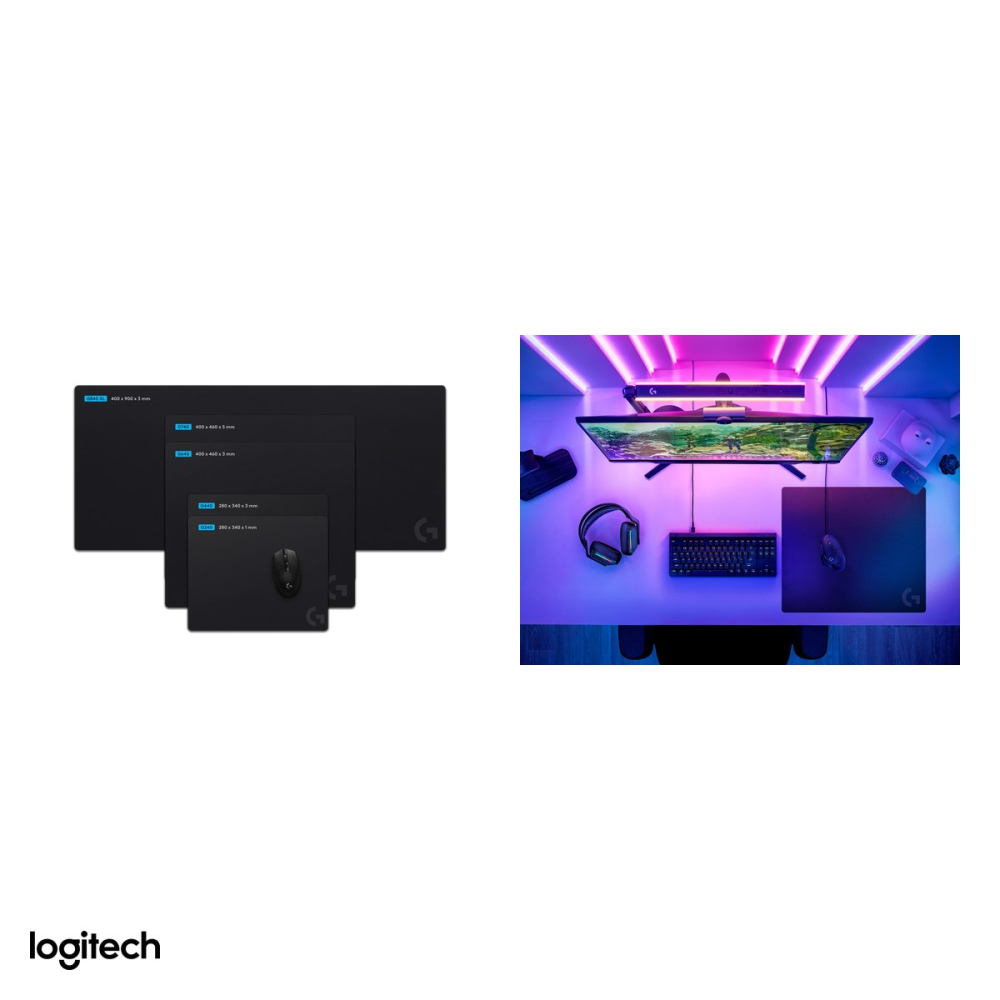 Mousepad gaming Logitech G G640, textil, mare, 460 x 400 x 3 mm, frictiune moderata, baza din cauciuc, negru, 943-000799 [5]