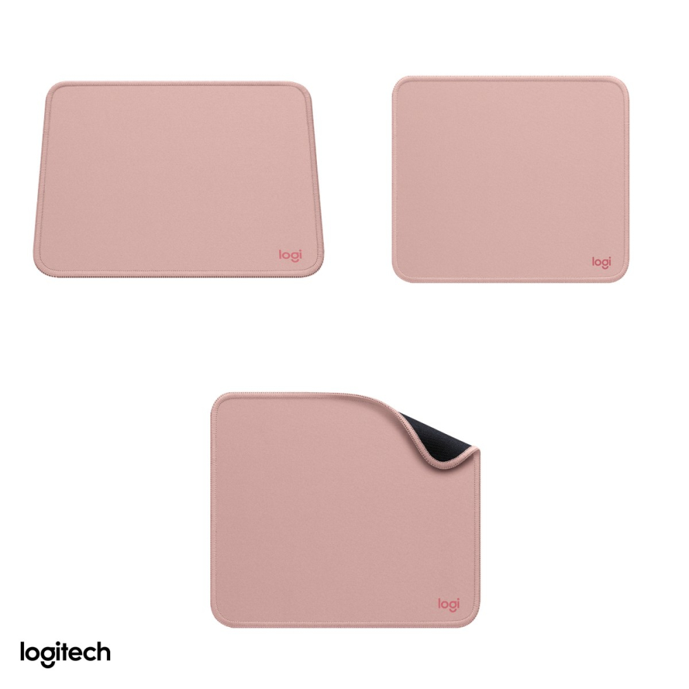 Mousepad Logitech Mouse Pad Studio Series, 230 x 200 x 2 mm, strat anti-varsare, baza antiderapanta din cauciuc natural, roz inchis, 956-000050 [4]