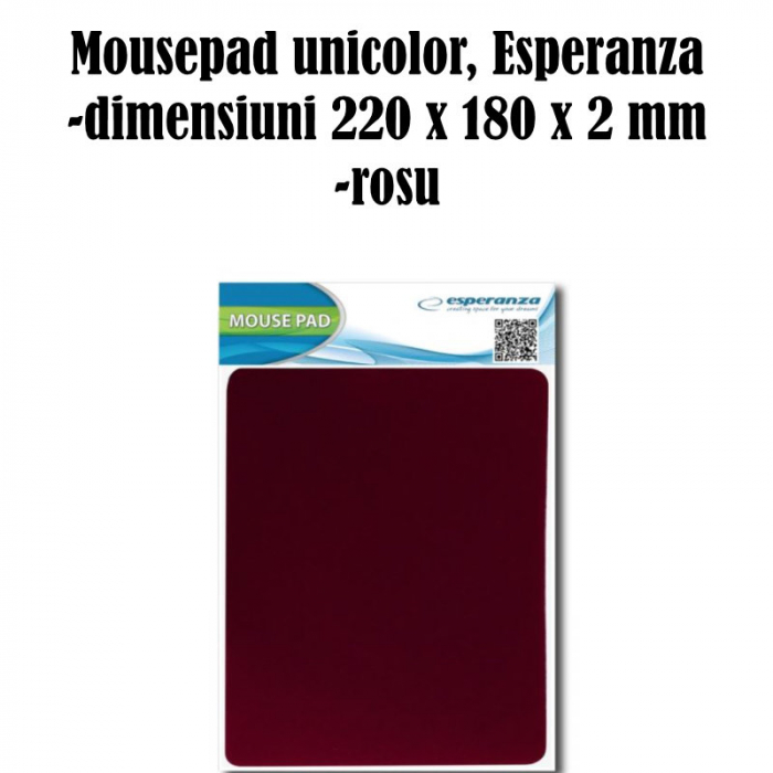 Mousepad, Esperanza, Textil, Rosu [2]