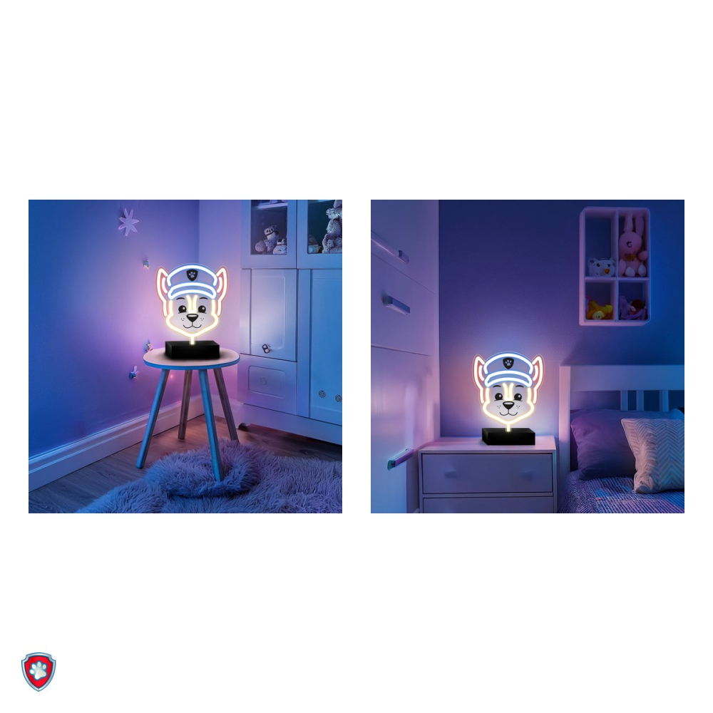 Neon LED cu suport Psi Patrol, Paw Patrol Chase, dimensiuni 25 x 25cm, cablu USB cu lungimea 1.5m [5]
