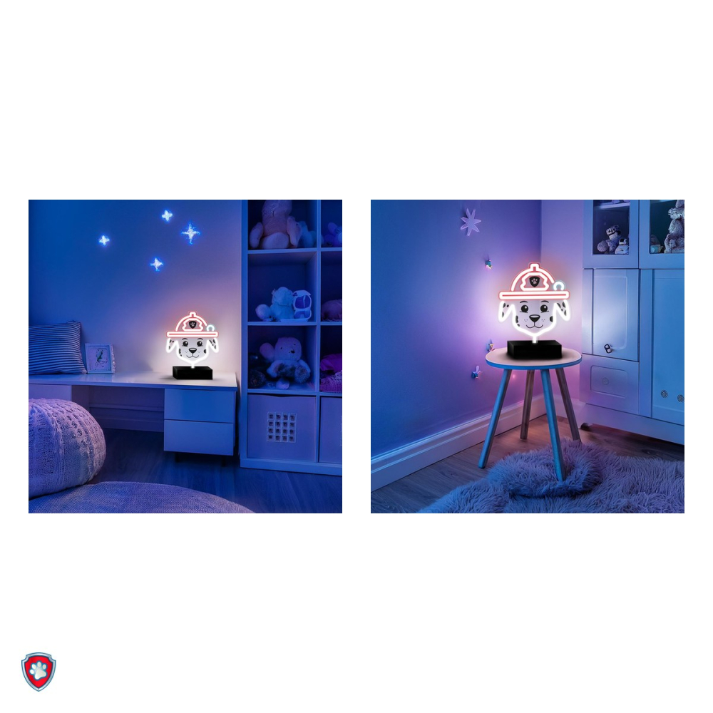 Neon LED cu suport Psi Patrol, Paw Patrol Marshall, dimensiuni 25 x 25cm, cablu USB cu lungimea 1.5m [5]