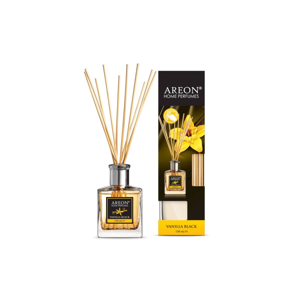 Odorizant de camera Areon Vanilla Black cu betisoare din ratan, 150 ml, difuzeaza parfumul treptat fara flacara sau curent, intensitate reglabila [4]