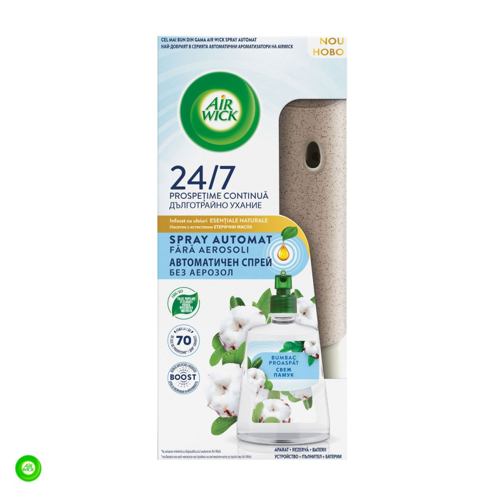 Odorizant de camera electric Air Wick cu aparat si rezerva de 250 ml, parfumuri asortate, neutralizeaza mirosurile neplacute, intensitate reglabila [4]