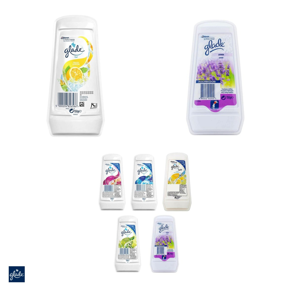 Odorizant gel Glade 150 g, parfumuri asortate, pentru incaperi sau autoturisme, miros placut pana la 30 de zile [4]