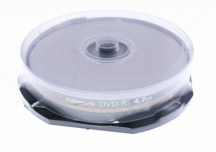 DVD-R, 4.7Gb, 16X, OMEGA, Cake Box, 10 buc - OMD1610- [2]
