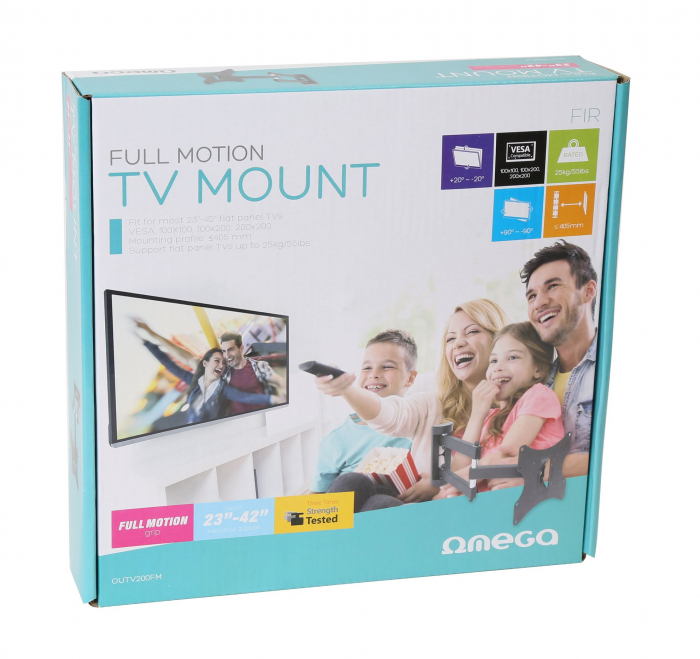 Suport TV, Omega Bracket, Max Vesa 200 Full Motion Fir [2]