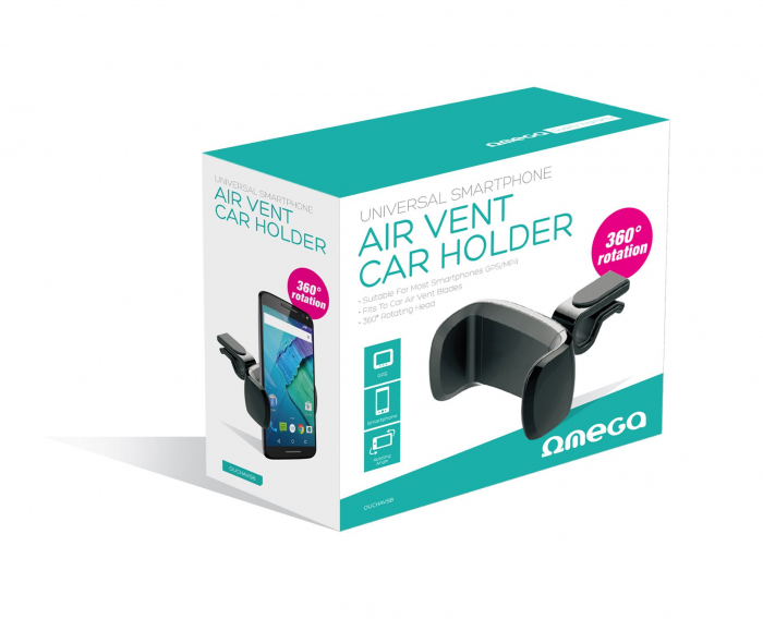 Suport Auto Universal, Omega, pentru smartphone-uri de pana la 82 mm latime [3]