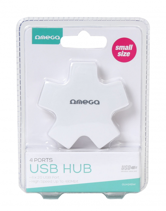 Hub 4 Port USB 2.0 Omega [3]