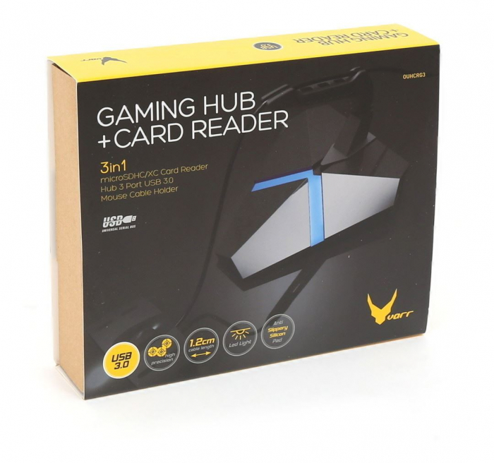 Hub Omega USB 3.0 COMBO GAMING 3 PORT + microSD CARD READER [3]