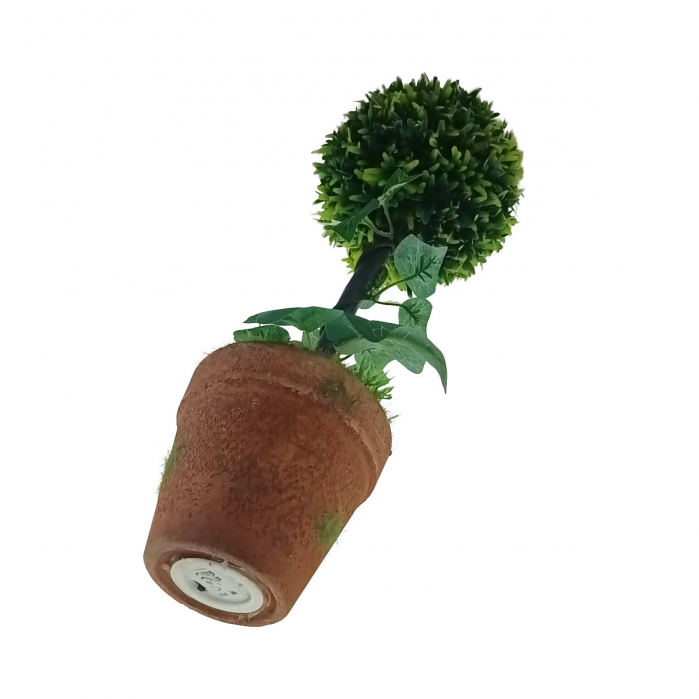 Ornament artificial Buxus, 25 led-uri, 43cm, pentru interior [2]