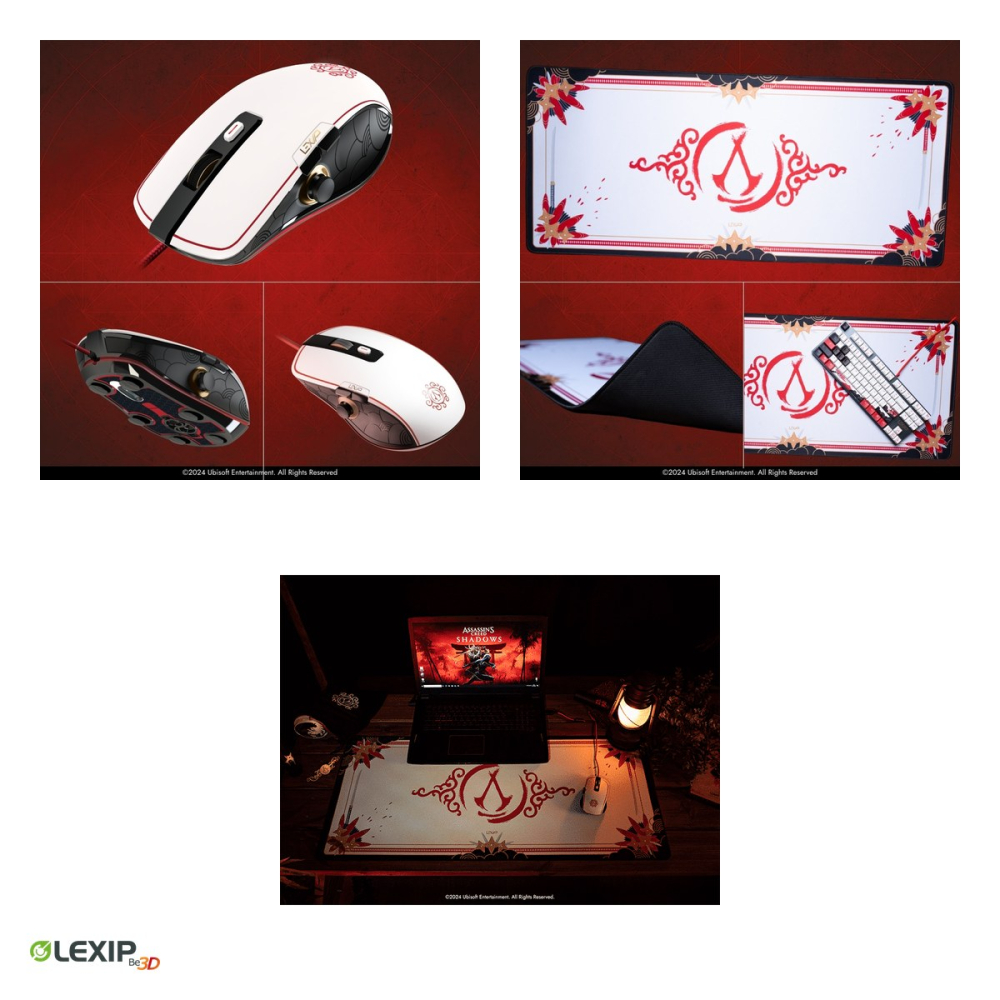 Pachet gaming Lexip Assassin's Creed Shadows Initiate, joc PC, mouse cu fir cu joystick, 12000 DPI, si mousepad XXL 900 x 400 mm, UBXLXBOX001 [4]