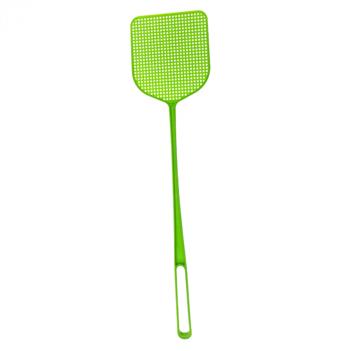 Paleta manuala Anti-Muste si Insecte cu maner flexibil, suprafata 130 x 115 x 2 mm, lungime maner 360mm, verde [4]