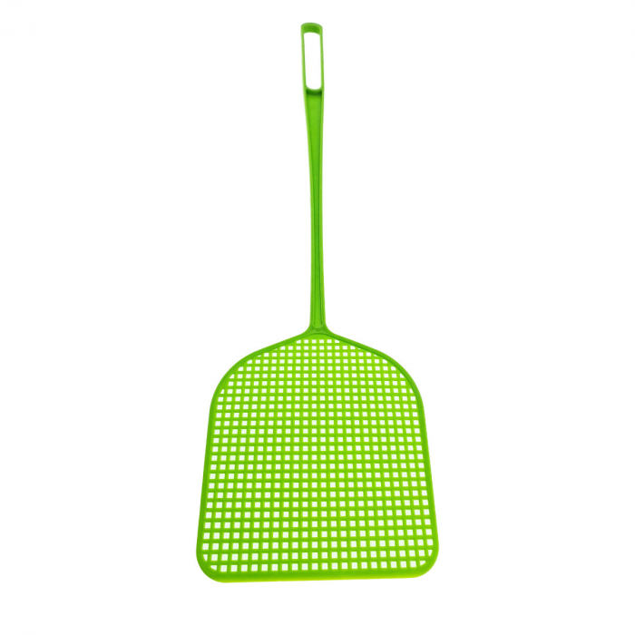 Paleta manuala Anti-Muste si Insecte cu maner flexibil, suprafata 130 x 115 x 2 mm, lungime maner 360mm, verde [2]