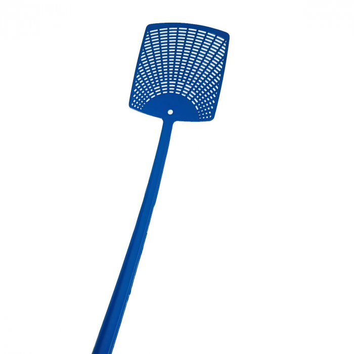 Paleta manuala pentru muste si insecte, 115 x 100 x 2 mm, cu maner flexibil de 330 mm, YT-618, albastra [2]