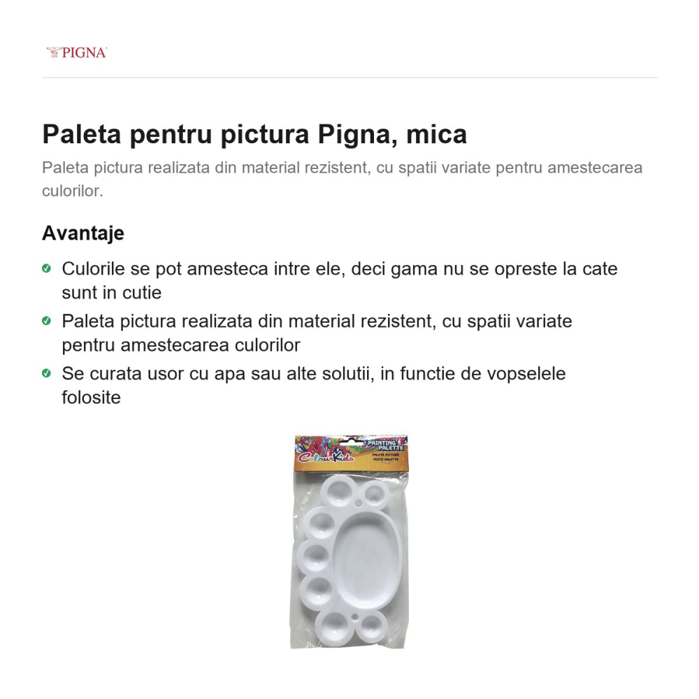 Paleta pentru pictura Pigna, mica [2]