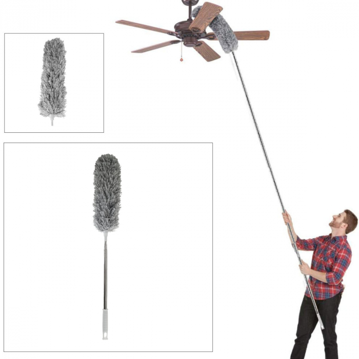 Pamatuf lavabil 36 cm x 11 cm, cu maner telescopic, lungime totala 245 cm, pentru curatenie [3]
