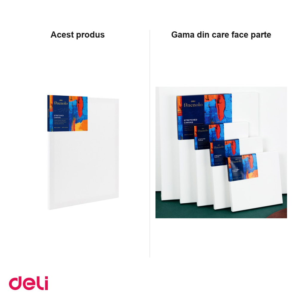 Panza pictura pe sasiu Deli, 280 g/mp, 40x50 cm [5]