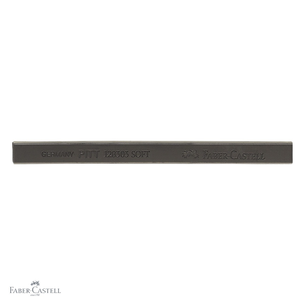 Pastel Pitt Monochrome negru Faber-Castell, sectiune patrata, rezistenta maxima la lumina, pentru artisti [4]