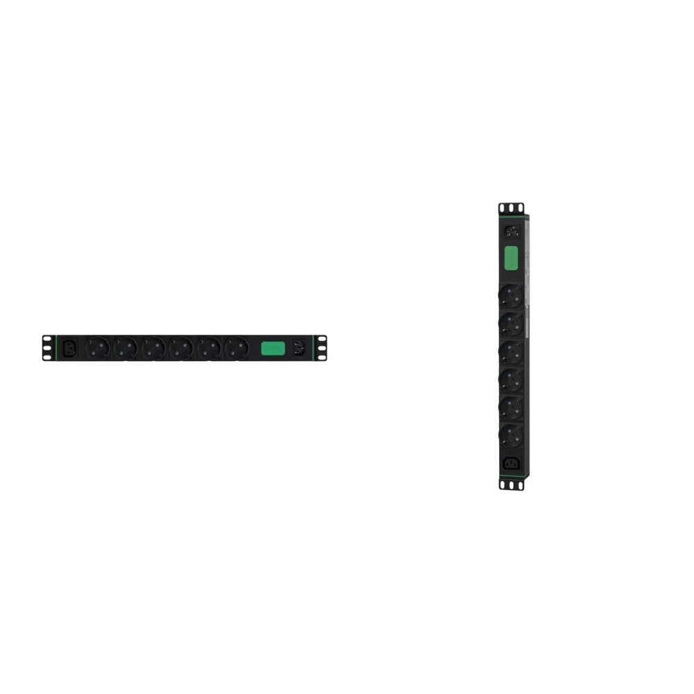 PDU pentru rack APC Easy Rack PDU Basic, 19 inch 1U, 6 prize Schuko si 1 priza C13, intrare C14, 10 A, 2,3 kW, 230 V, SEP6104G [4]