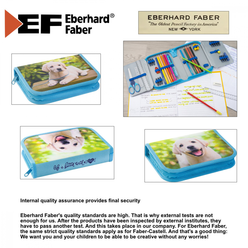Penar Eberhard Faber model Catei, echipat 42 piese, 19,6 x 13,2 x 3,4 cm, cu fermoar, asortat [5]