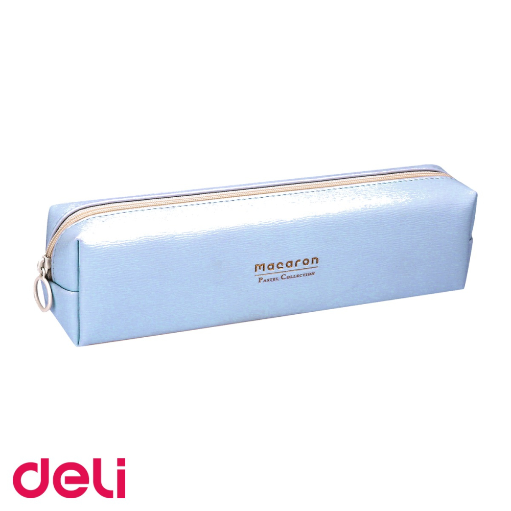 Penar etui tubular Deli Macarons, design compact impermeabil, pentru scoala [4]