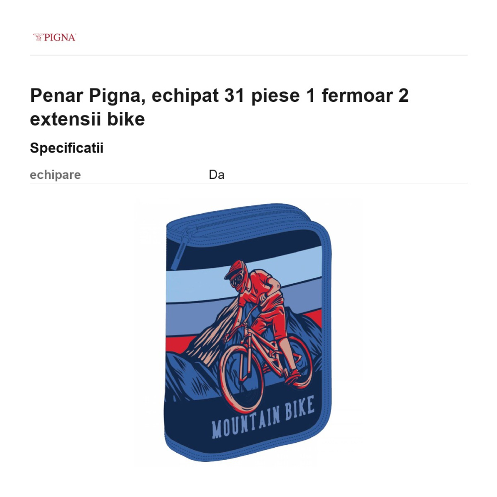 Penar Pigna, echipat 31 piese 1 fermoar 2 extensii bike [3]
