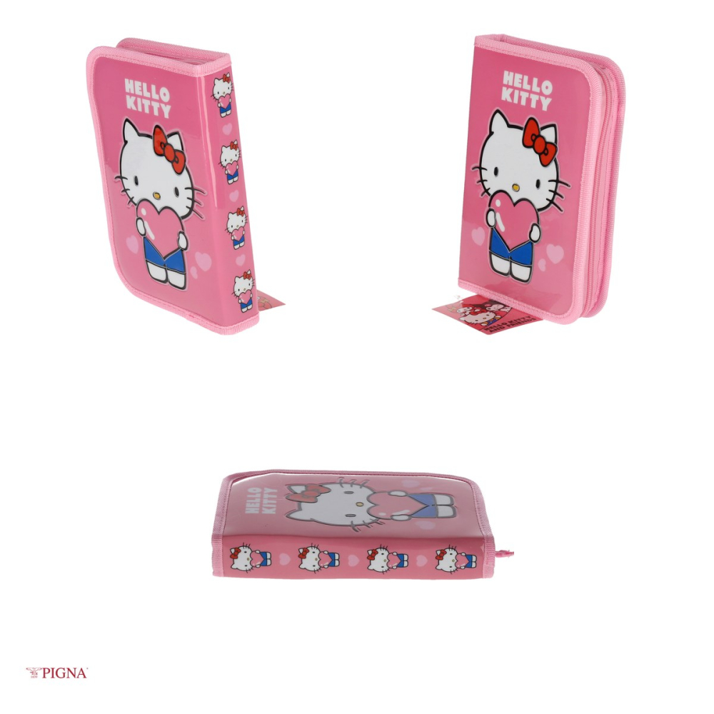 Penar Pigna Hello Kitty, din textil, neechipat 1 fermoar 2 extensii, roz [4]