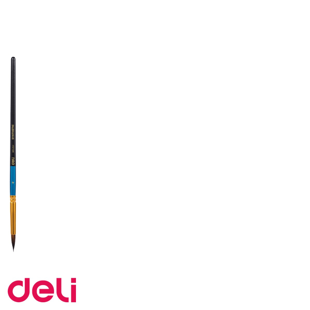 Pensula cu varf rotund Deli No. 4, par nailon moale, pentru pictura si desen artistic [3]