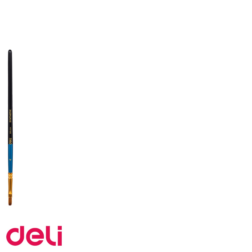 Pensula cu varf tesit Deli No. 4, par nailon moale, pentru pictura si activitati scolare [3]