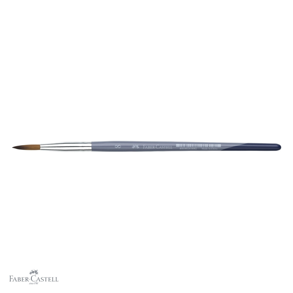 Pensula Faber-Castell Creative Studio, varf rotund nr. 8, par sintetic moale, pentru desen si pictura [4]