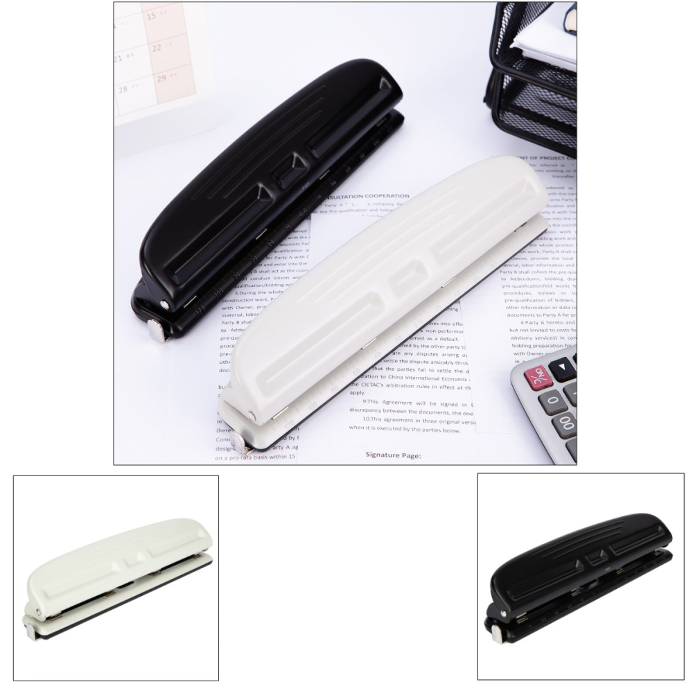 Perforator 4 gauri 10 coli 0121 Pro, pentru dosare cu 4 inele, arhivare profesionala, culoare asortata [3]