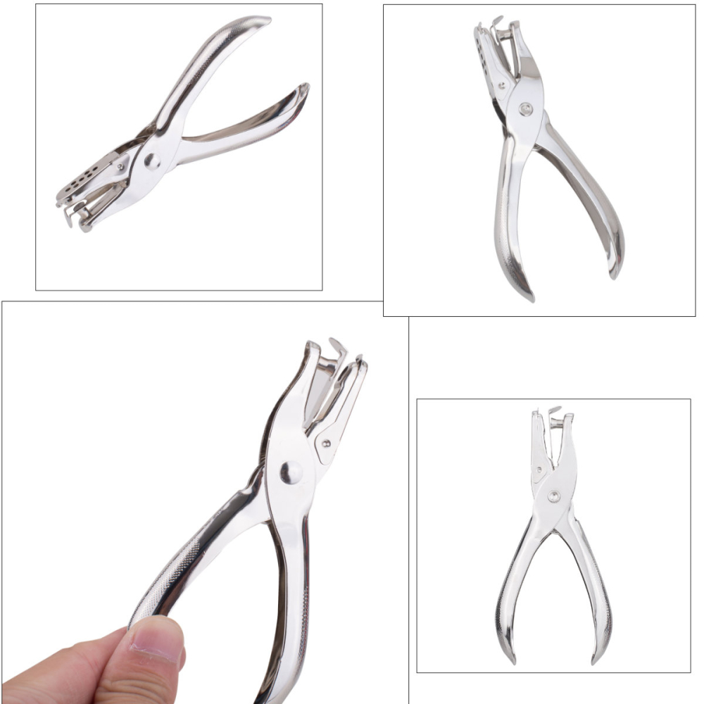 Perforator 8 coli o singura perforatie E0114, metalic nichelat, adancime 17 mm, ergonomic [5]