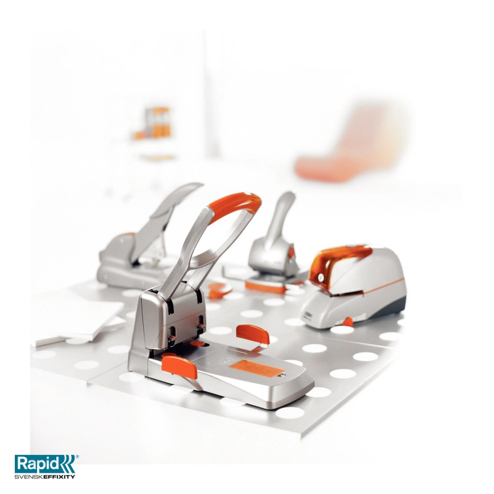 Perforator de mare capacitate Rapid HDC150/2, 150 coli, 192x204x387 mm, argintiu [5]