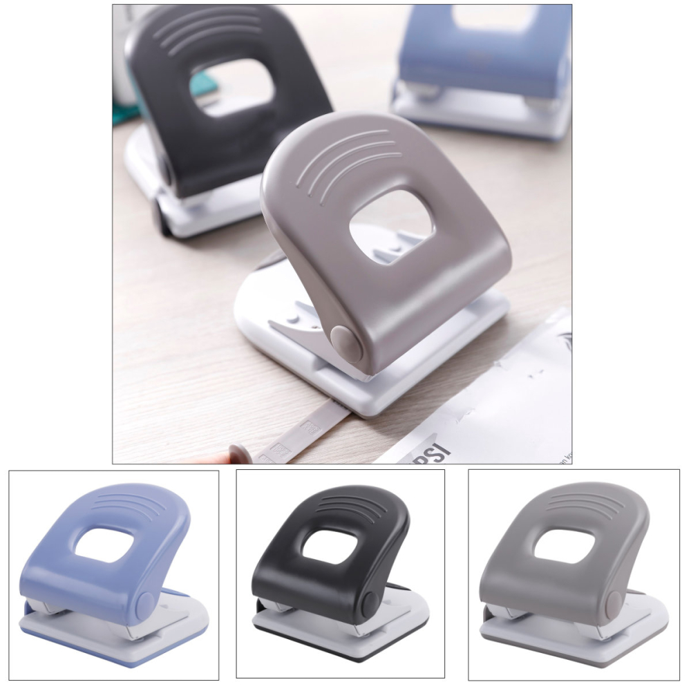 Perforator metalic 40 coli E0120, diametru 6mm, distanta 80 mm, pentru birou si arhivare, culoare asortata [5]