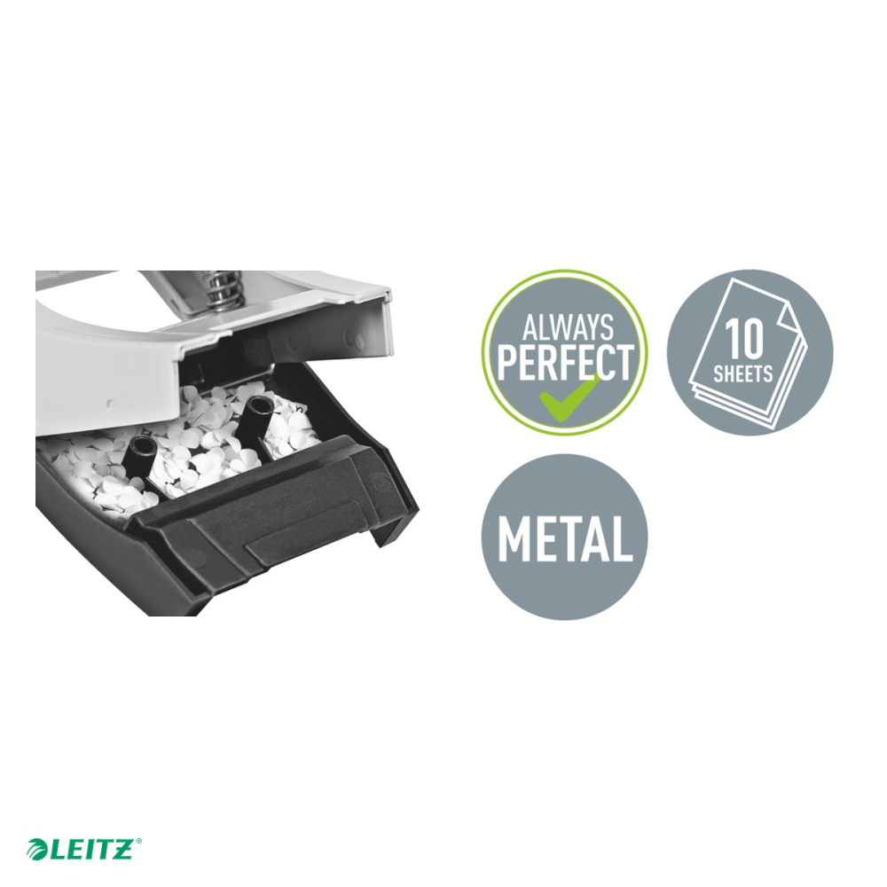 Perforator metalic Leitz WOW 5060 MINI NeXXt Series, perforare 10 coli, alb [5]
