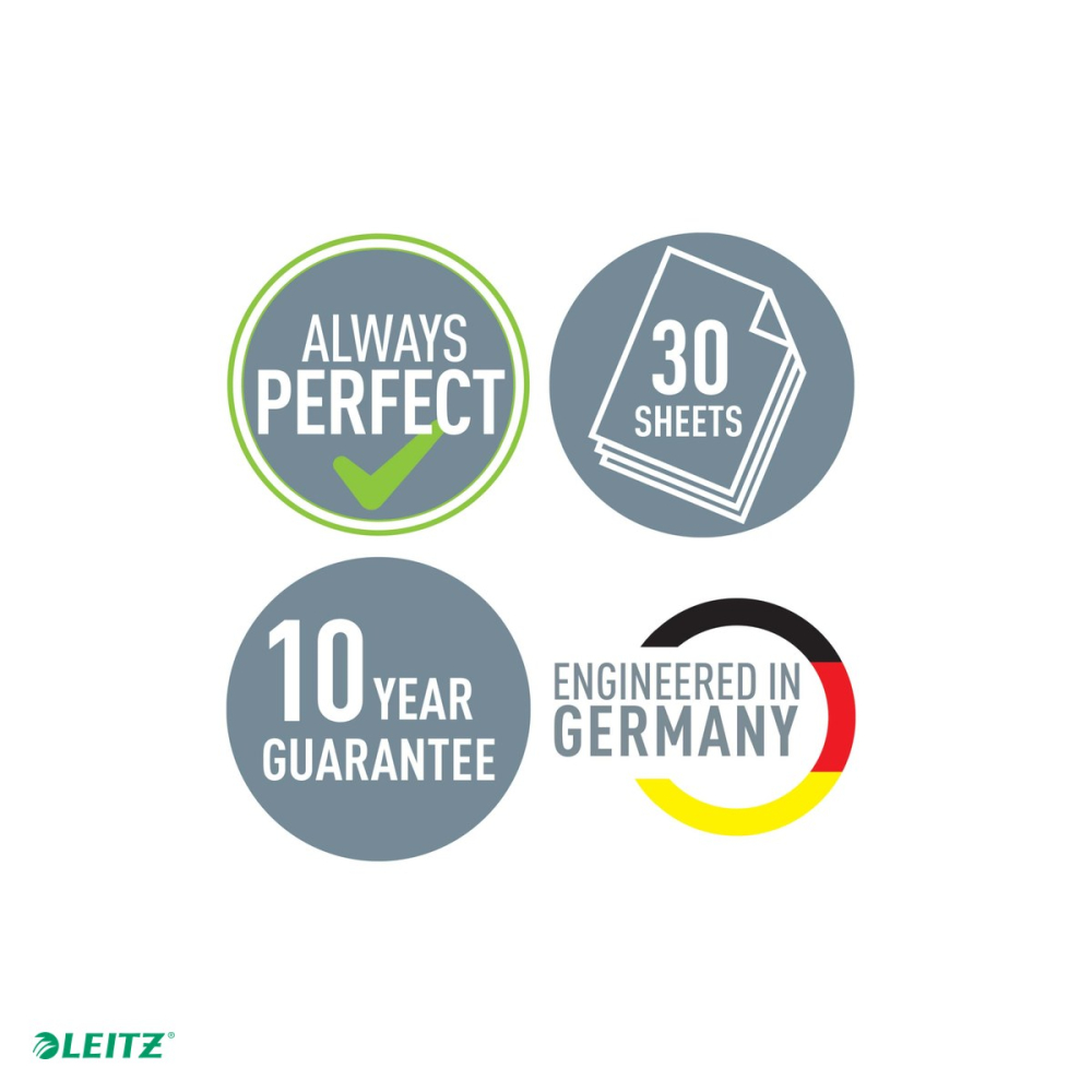 Perforator plastic Leitz Cosy 5004, pentru documente perforate, perforare 30 coli, gri Antracit [6]