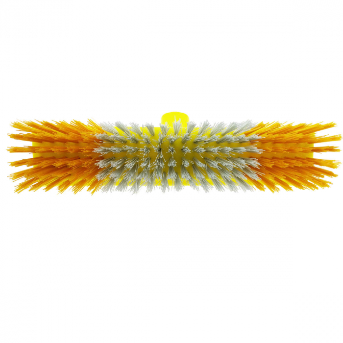 Perie covoare, cu filet 20mm, galben cu alb [4]