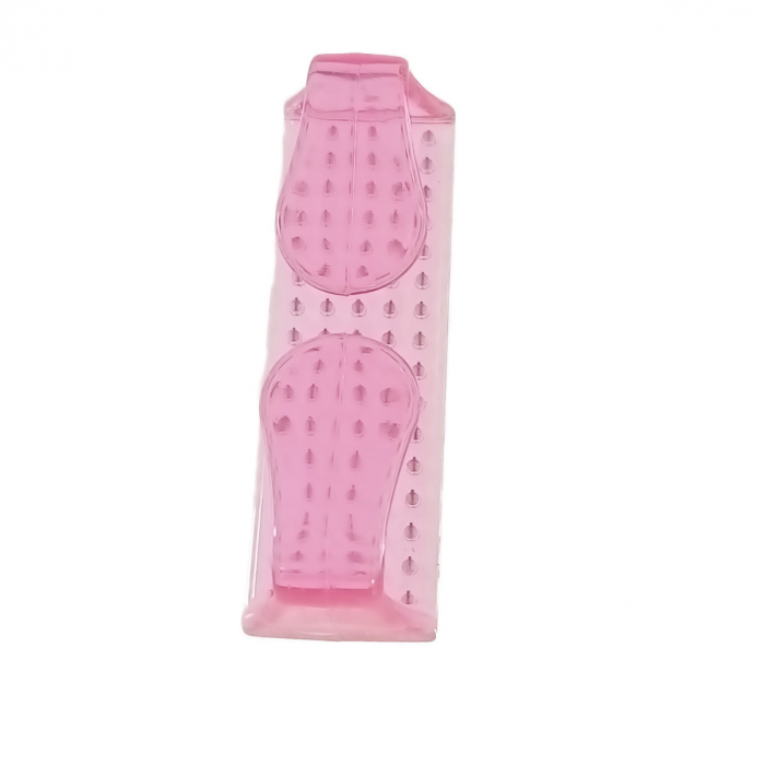Perie cu maner, pentru unghii, J29-V23 00102, lungime 80mm, in blister, roz [5]