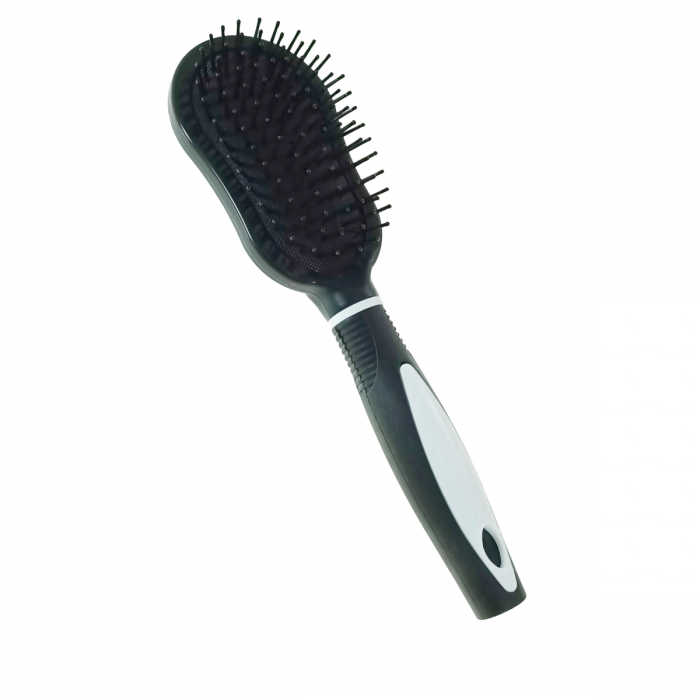 Perie de par cu maner, V2-J-60 00107, cu perii tip ac gamalie, lungime 24cm, neagra [1]