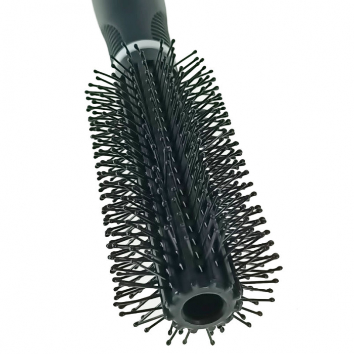 Perie de par rotunda V1, cu perii tip ac gamalie, lungime 225 mm, diametru 45 mm, neagra [4]