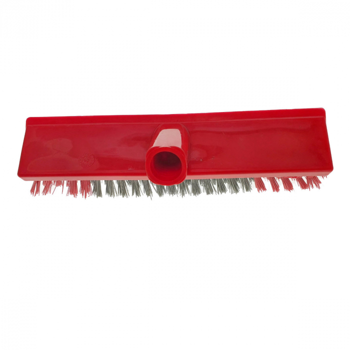 Perie pentru covoare cu filet pentru coada, lungime 260mm, rosu cu gri [2]
