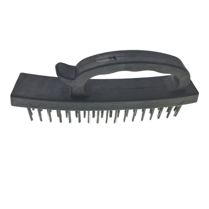 Perie sarma, lungime 170mm, cu 4 randuri si maner de prindere, din plastic, neagra [6]