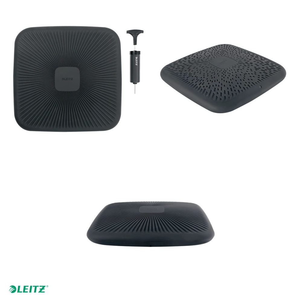 Pernuta ergonomica pentru scaun Leitz Ergo, gonflabila, 55 x 360 x 360 mm, gri carbune [4]